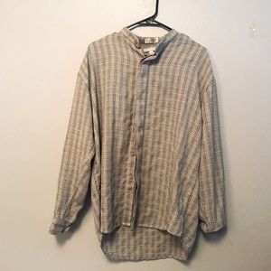 Oversized button-down knit